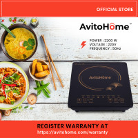 [Avitohome.com] Induction Cooker 2200W | Tocuh Screen Tempered Glass Induction Cooker  | High Power Induction Cooker