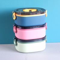 2021 New Oval-shaped Thermal Lunch Box 304 Stainless Steel Bento