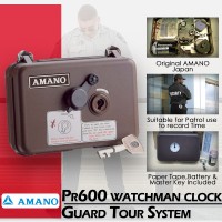 AMANO Watchman Clock PR600 Guard Tour System | AMANO PR600 Clocking Machine | AMANO PR600