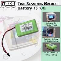 iTBOX TS100i 14.4V 1000mAh NI-CD Backup Battery (12Pcs) | Backup Battery For Time Stamping