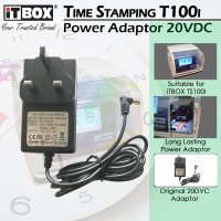 iTBOX TS100i Original 20VDC Power Adaptor | Power Plug For iTBOX TS100i Time Stamping