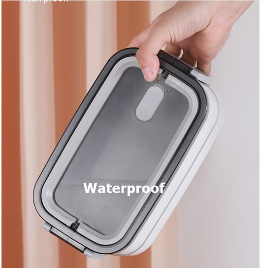 Microwave-safe Lunch Box 1 Layer 2 Layers with Handle Adjustable Partition Food Storage Container