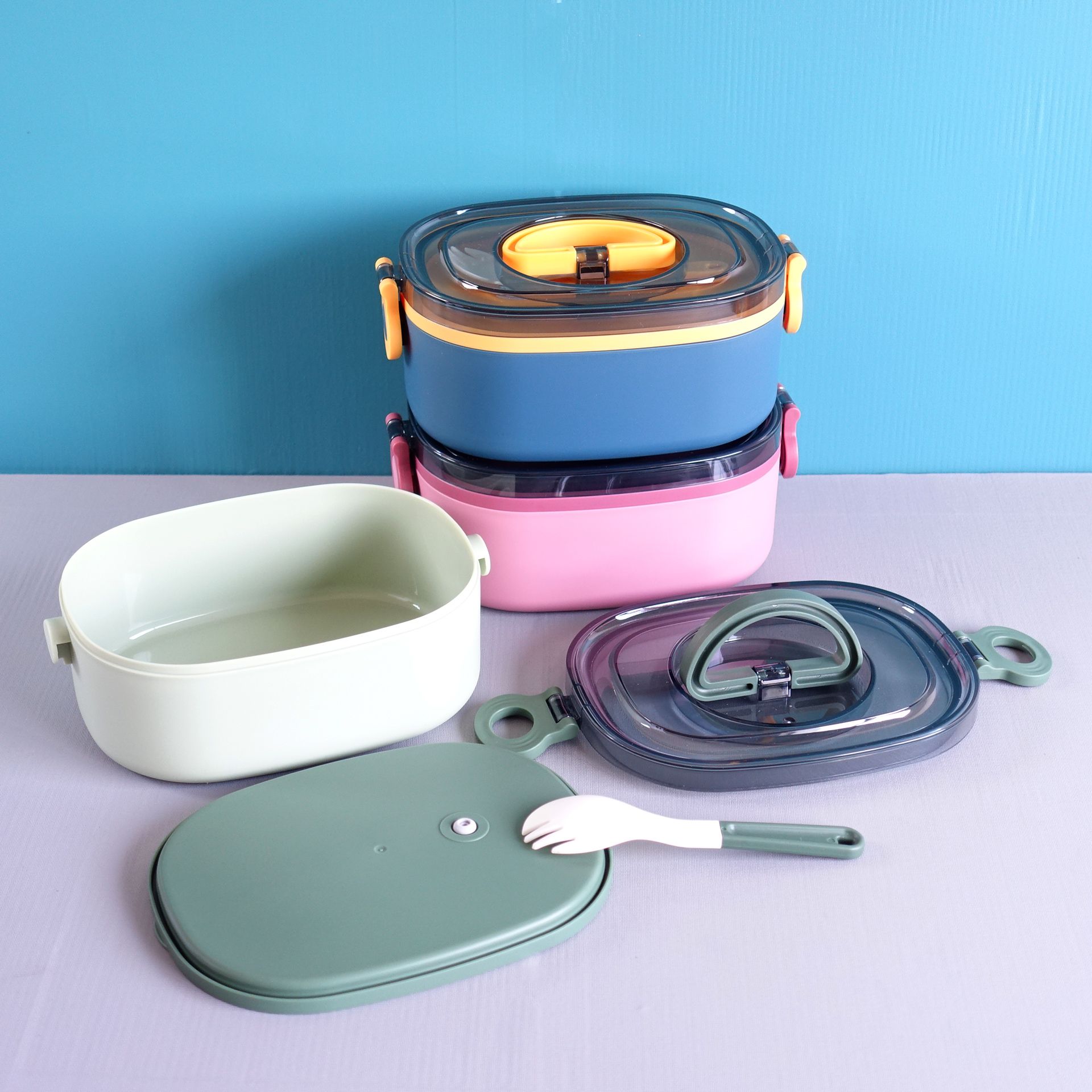 2021 New Oval-shaped Thermal Lunch Box 304 Stainless Steel Bento