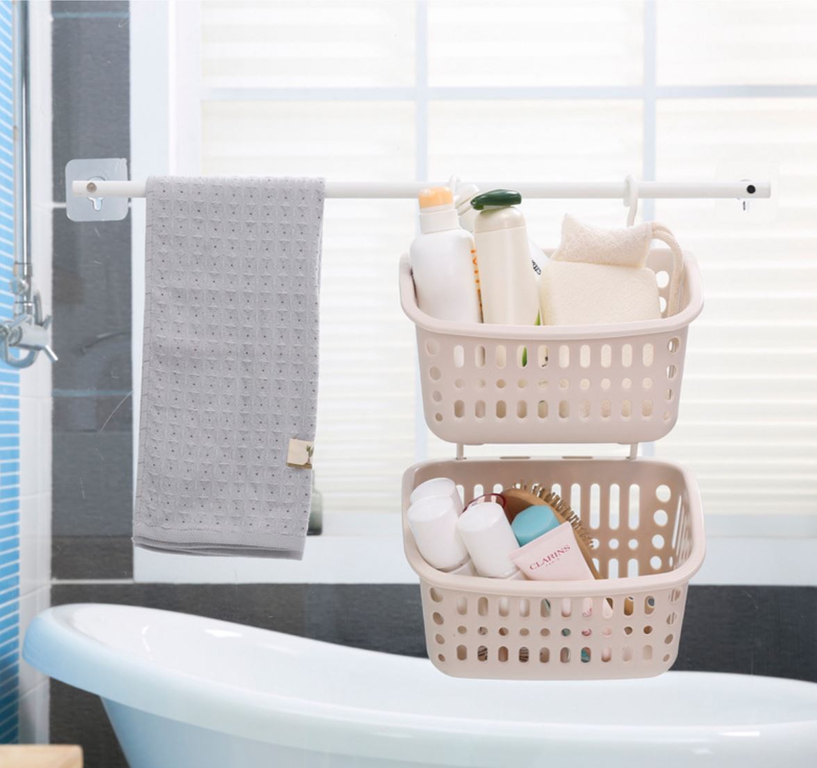 Muji Style Hanging storage basket  Multipurpose Basket bathroom