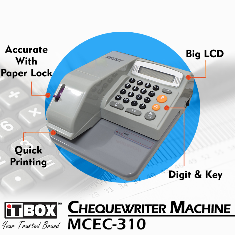iTBOX Chequewriter Machine MCEC310 Aston