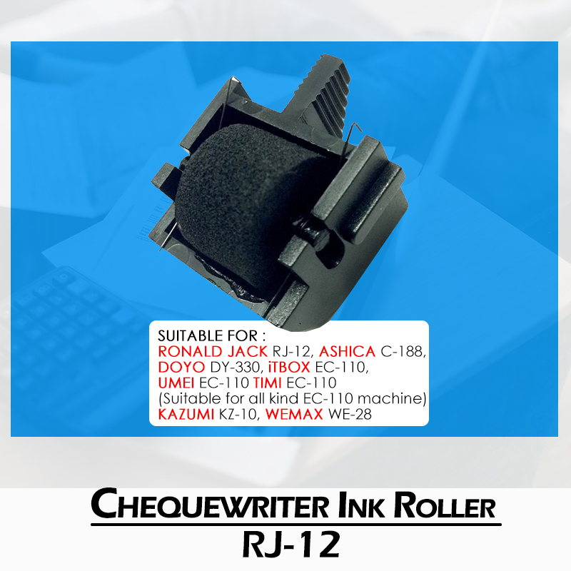 Cheque Writer Ink Roller RJ12 Aston