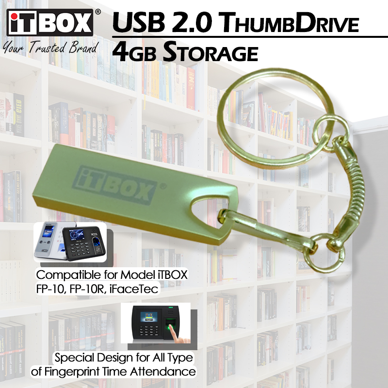 iTBOX USB 2.0 Thumb Drive 4GB (High Speed) | iTBOX Pendrive 4GB