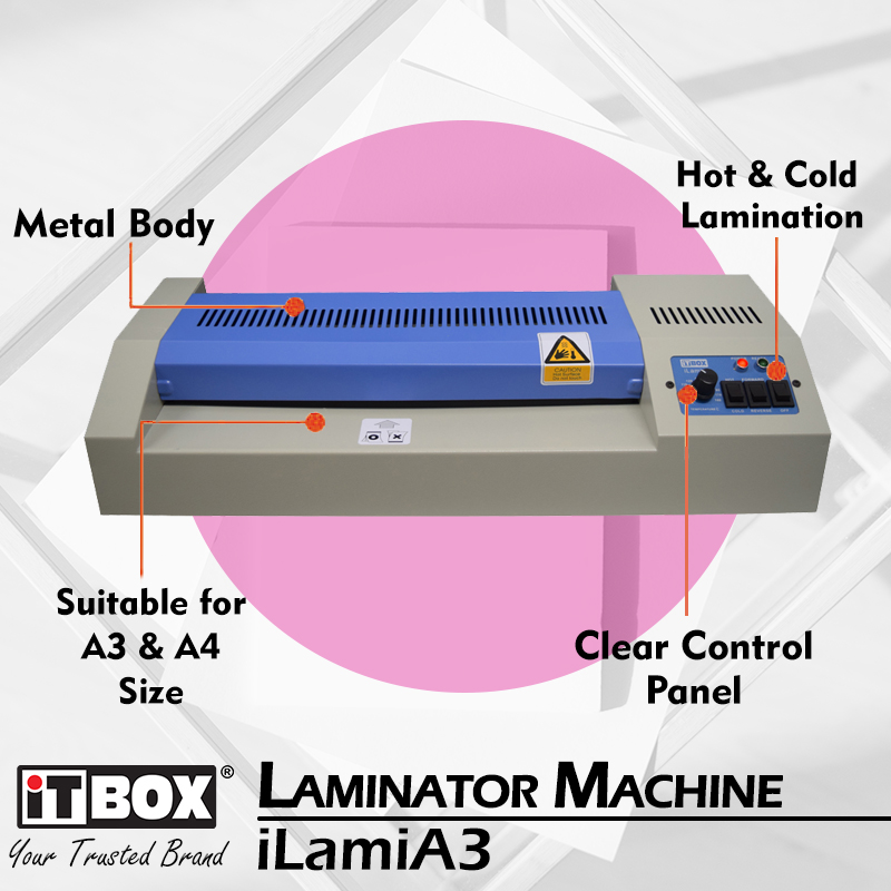 iTBOX Laminating Machine A4 A3 Size iLamiA3 | Laminator | Hot & Cold Laminating