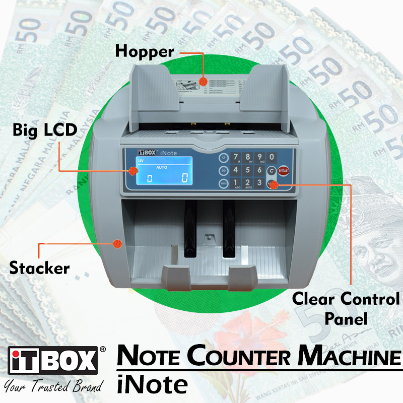 iTBOX iNote Note Counter Money Cash Counter Machine Aston