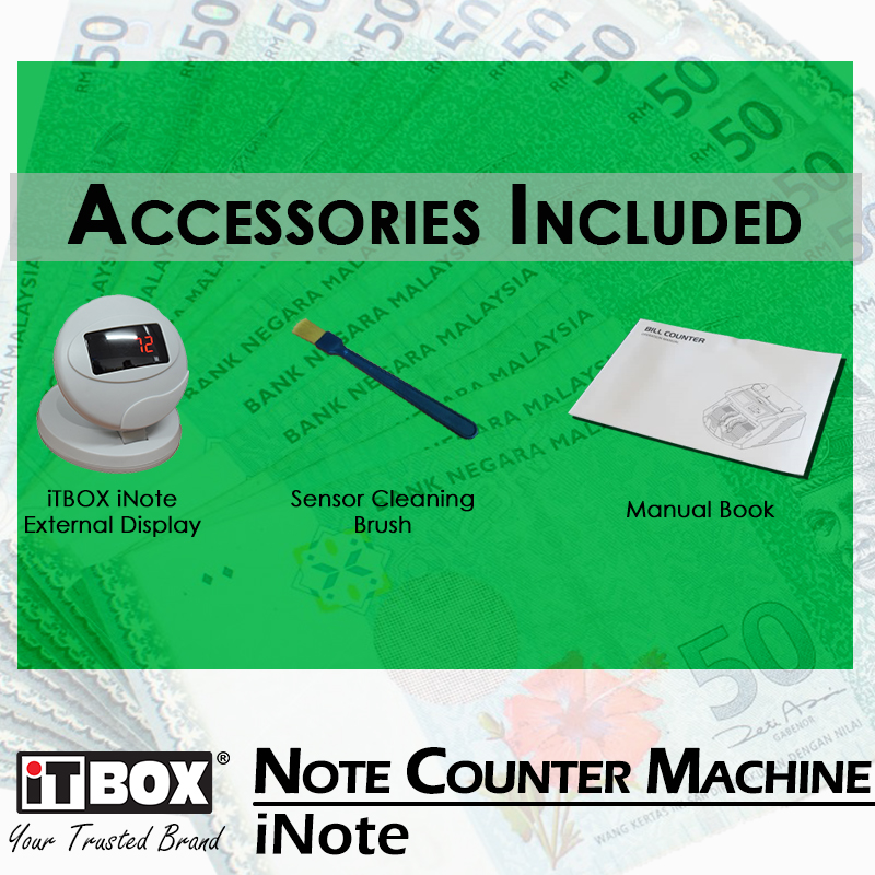 iTBOX iNote Note Counter Money Cash Counter Machine