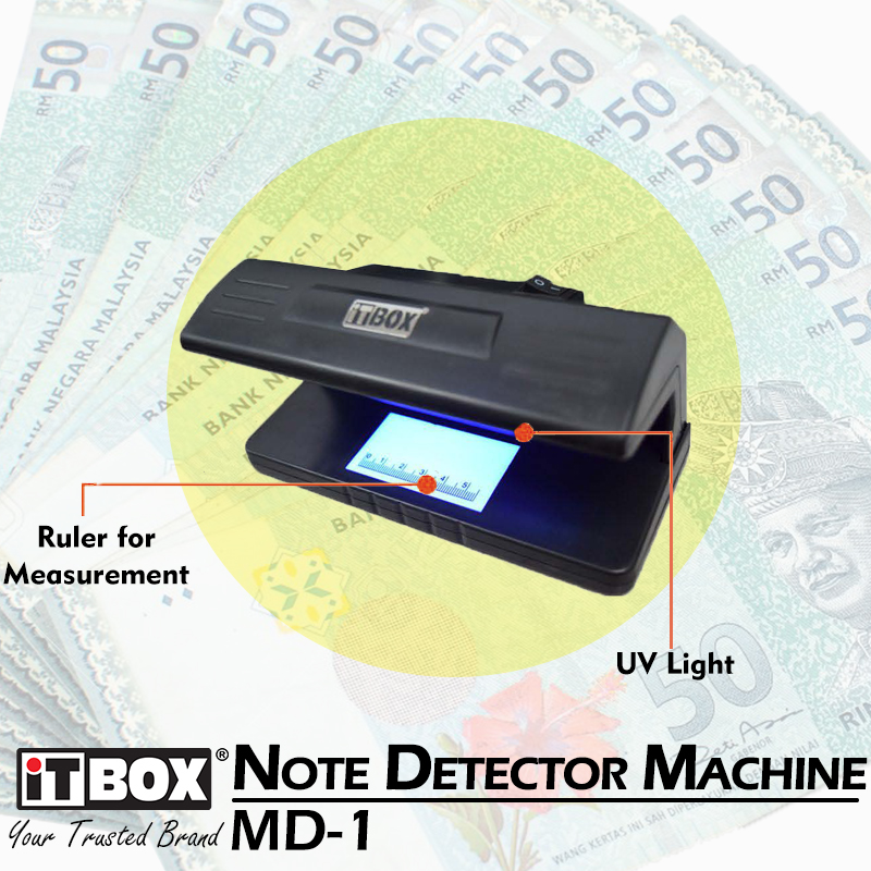 Bank Money UV Detector iTBOX MD1 Fake Note Detector Note Detector