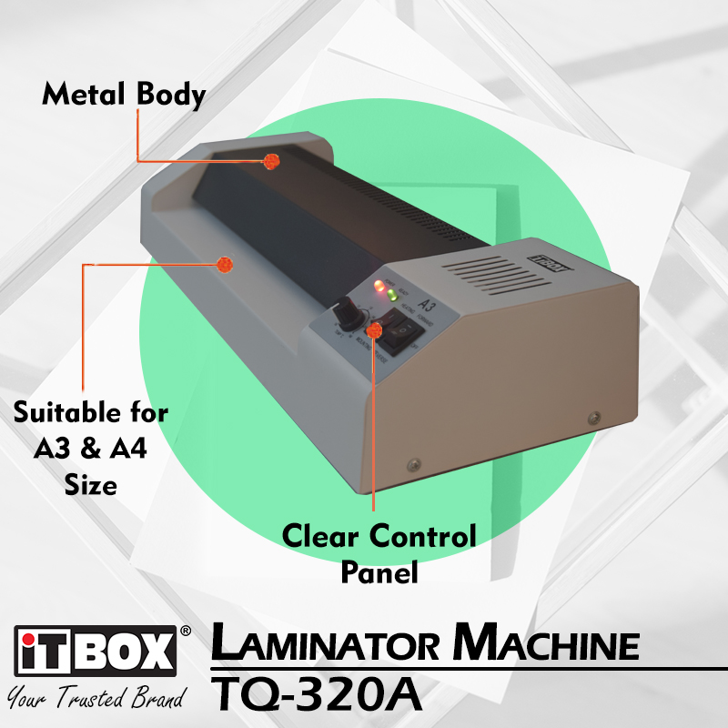 Itbox Laminating Machine A4 A3 Size Tq 320a Laminator Hot