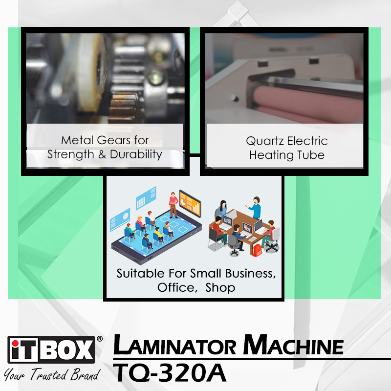 iTBOX Laminating Machine A4 A3 Size TQ-320A | Laminator | Hot Laminating | Mesin Plastic Laminate