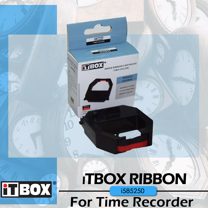 iTBOX i525850 Time Recorder Ribbon Cartridges Punch Card Ribbon Aston