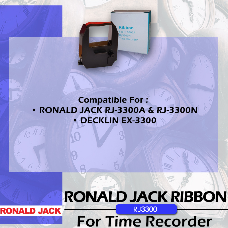 Ronald Jack RJ3300 Ribbon Cartridge Original RJ3300 Time Recorder