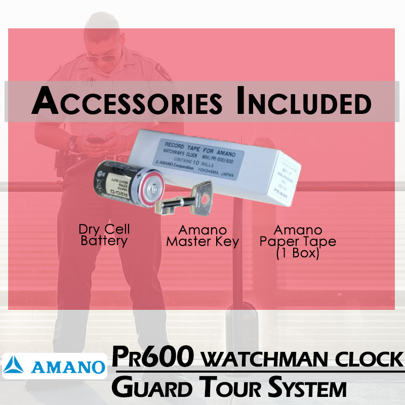 AMANO Watchman Clock PR600 Guard Tour System | AMANO PR600 Clocking Machine | AMANO PR600