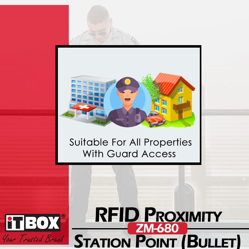 iTBOX 680 RFID Security Station Bullet Point | Guard Patrol System Clocking Point iTBOX 680
