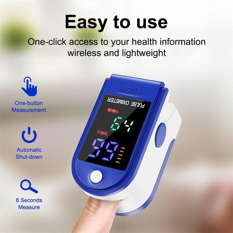 Pulse Oximeter Blood Oxygen Oximeter Portable Oximeter Fingertip