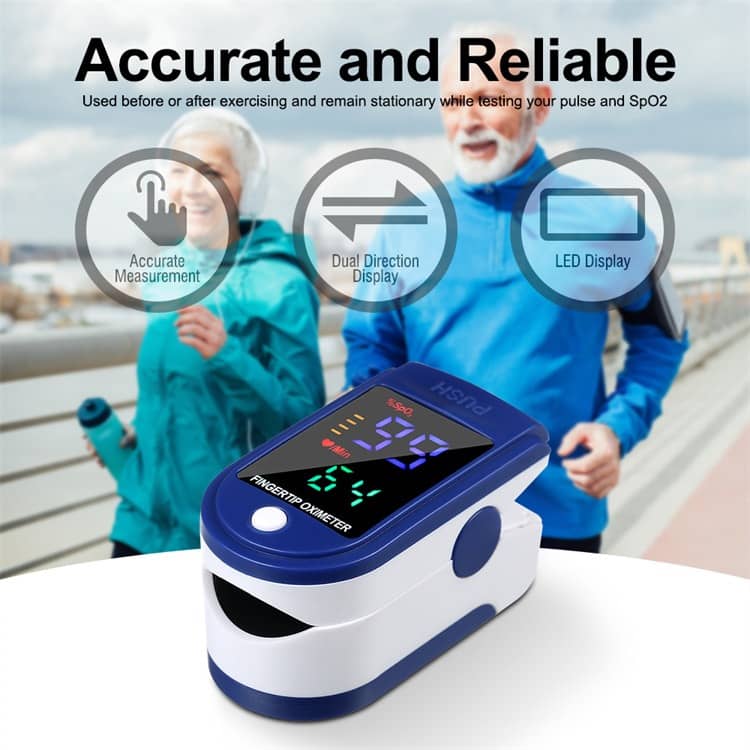 Pulse Oximeter Blood Oxygen Oximeter Portable Oximeter Fingertip Oximeter Spo2 Oxygen Monitor
