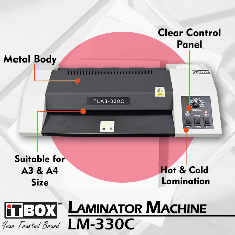 iTBOX Laminating Machine A4 A3 Size LM-300C | Laminator | Hot Laminating | Mesin Plastic Laminate