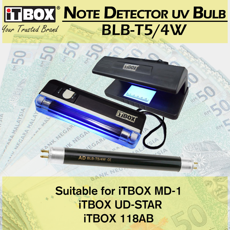 Note Detector UV Bulb BLB -T5/4W | UV Bulb for iTBOX MD-1 iTBOX UD-Star iTBOX 118AB