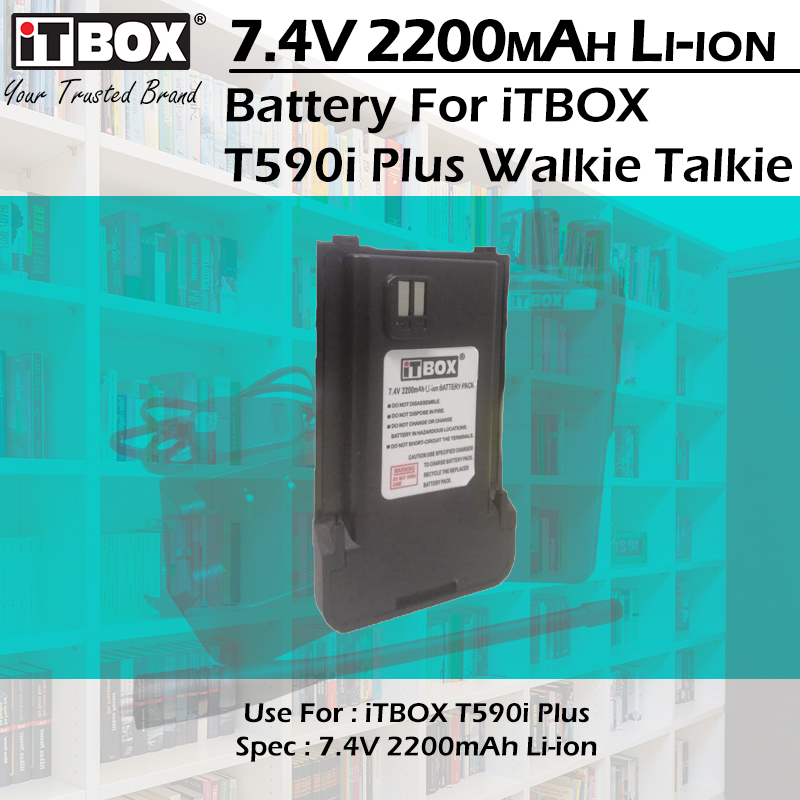 iTBOX T590i Plus 7.4V 2200mAh Li-ion Battery | Battery for Walkie Talkie iTBOX T590i Plus