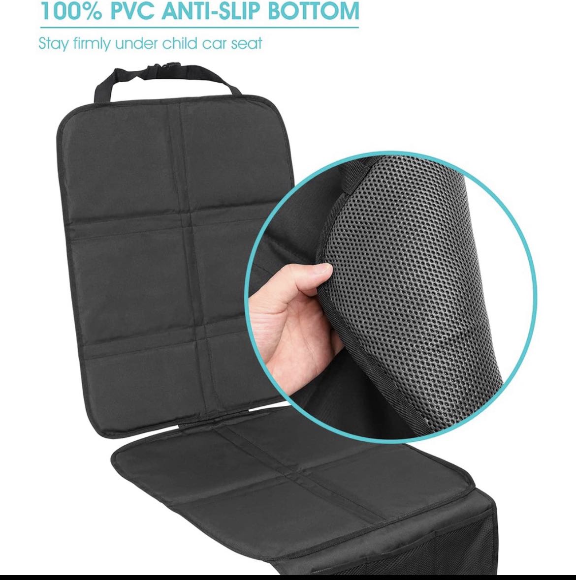 Apramo ONETM Car Seat Protector Anti-Slip Auto Seat Protection Cover for Child Car Seat