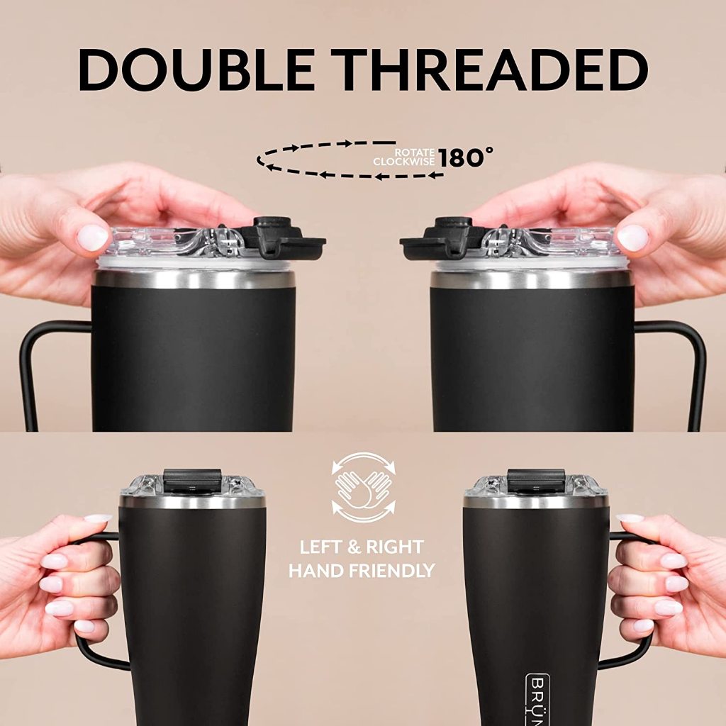 BrüMate TODDY Triple-Insulated Tumbler, Stainless Steel Tea & Coffee Mug  650mL/22oz