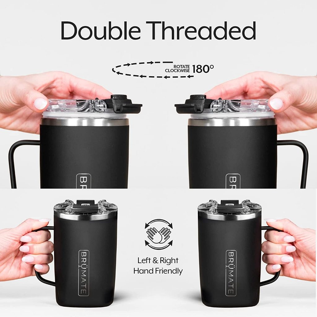 BrüMate TODDY, Triple-Insulated Tumbler, Stainless Steel Tea & Coffee Mug - 473mL/16oz
