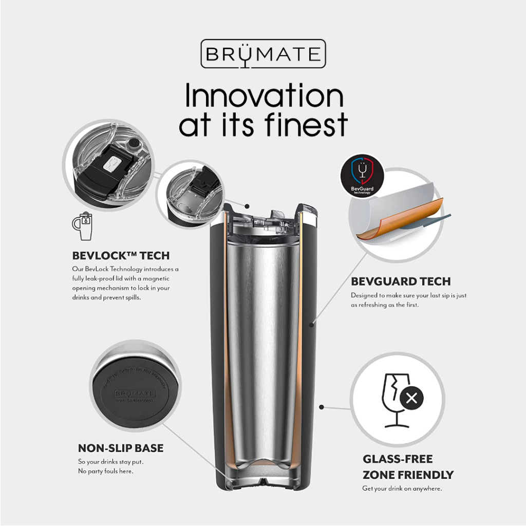 BrüMate HIGHBALL Triple-Insulated & Leakproof Spirits Tumbler - 355mL/12oz