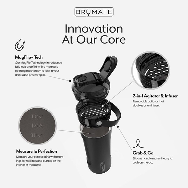 BrüMate MULTISHAKER, Triple Insulated & Leakproof Shaker Bottle - 770mL/26oz (Mauve Camo)