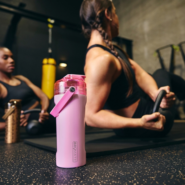 BrüMate MULTISHAKER, Triple Insulated & Leakproof Shaker Bottle - 770mL/26oz (Mauve Camo)