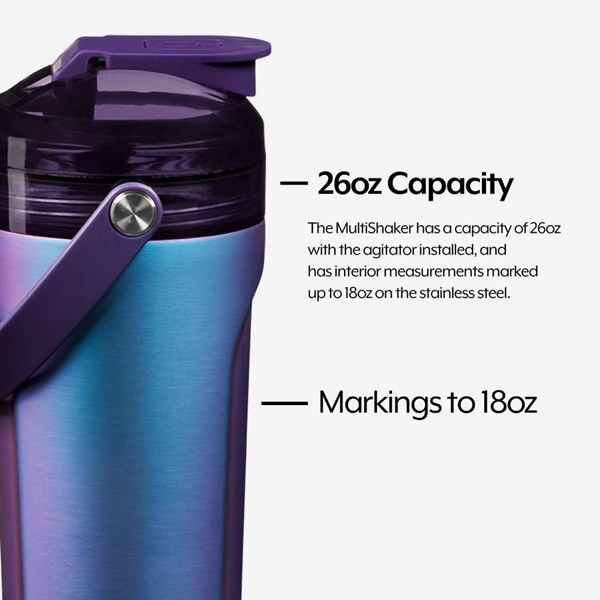 BrüMate MULTISHAKER, Triple Insulated & Leakproof Shaker Bottle - 770mL/26oz (Mauve Camo)