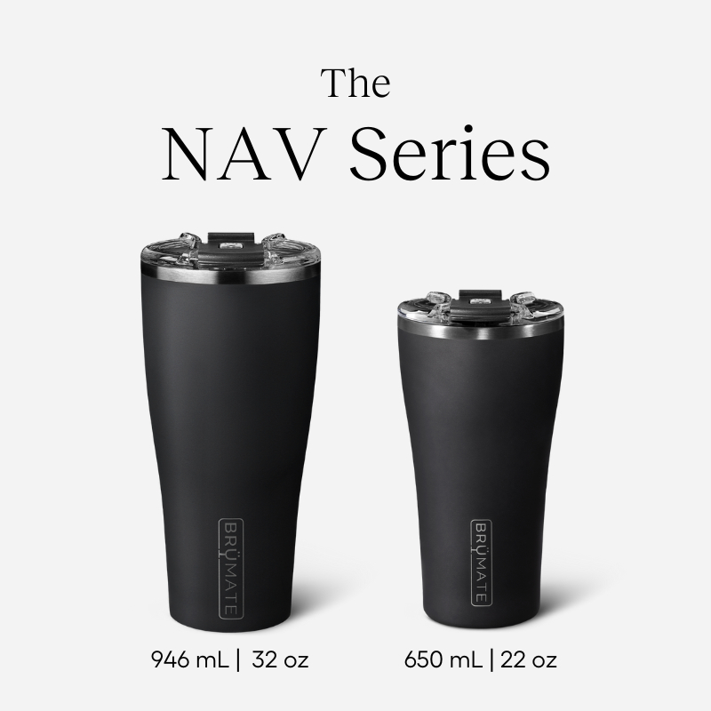 BrüMate NAV, Triple-Insulated Tumbler, Stainless Steel Tea & Coffee Mug - 946ml/32oz