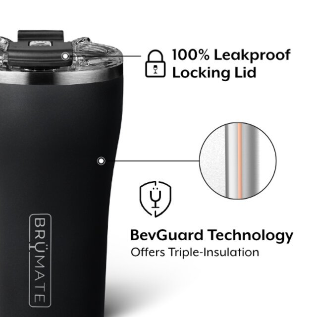 BrüMate NAV, Triple-Insulated Tumbler, Stainless Steel Tea & Coffee Mug - 946ml/32oz
